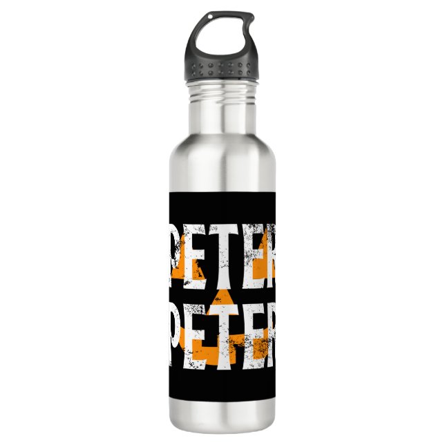 Peter Peter Fall Season Pumpkin Edelstahlflasche (Vorderseite)