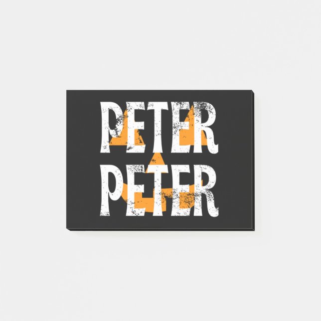 Peter Peter Fall Season Pumpkin Post-it Klebezettel (Vorderseite)