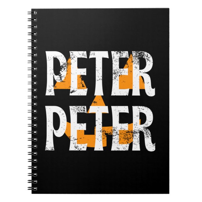 Peter Peter Herbstsaison Kürbis Notizblock (Vorderseite)