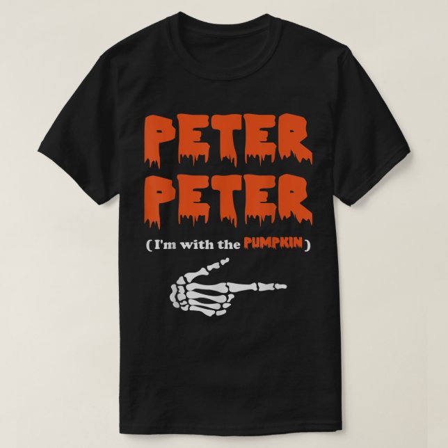 Peter Peter im mit dem KürbisHalloweenkostüm T-Shirt (Design vorne)
