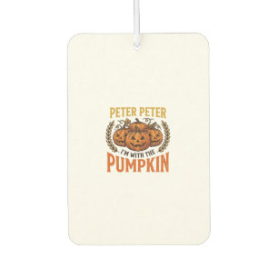 Peter Peter Kürbis Vintage Halloween-Shirt-Design Autolufterfrischer