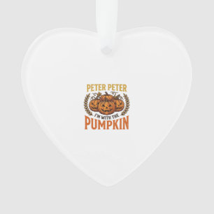 Peter Peter Kürbis Vintage Halloween-Shirt-Design Ornament