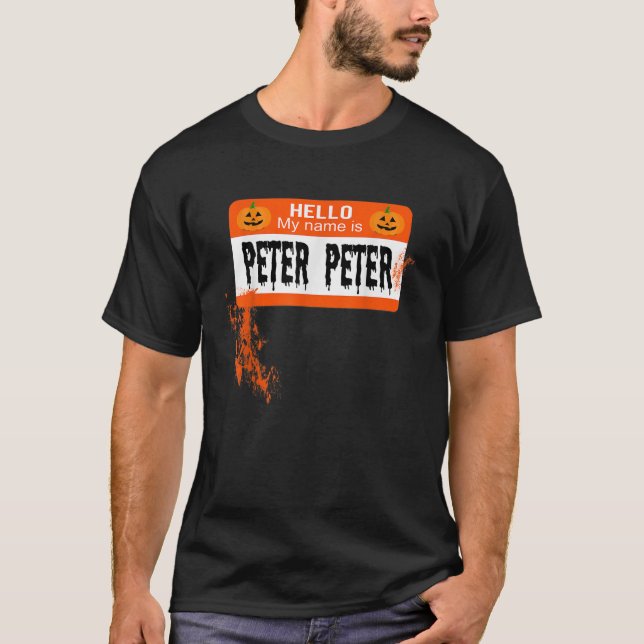 Peter Peter Pumpkin Eater Halloween Paare Costum T-Shirt (Vorderseite)