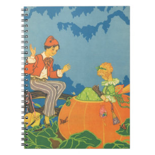 Peter Peter Pumpkin Eater, Vintage Kinderreim Notizblock