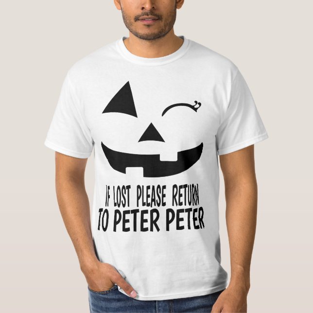 Peter Peter Pumpkin Eater Wife Couples Costume  T-Shirt (Vorderseite)