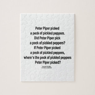 Peter Pfeifer ausgewählter Peck in Essig Puzzle