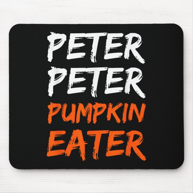 Peter Pumpkin Costume Eater Halloween Mousepad (Vorne)