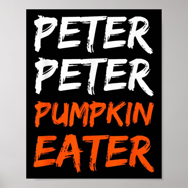 Peter Pumpkin Costume Eater Halloween Poster (Vorne)