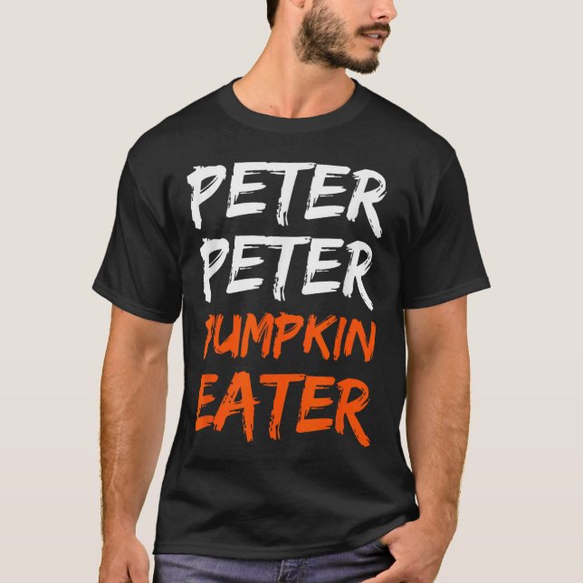 Peter Pumpkin Costume Eater Halloween T-Shirt (Vorderseite)