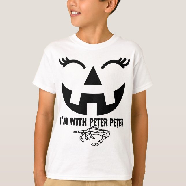 Peter Pumpkin Eater Ehefrau Halloween Couple Costu T-Shirt (Vorderseite)