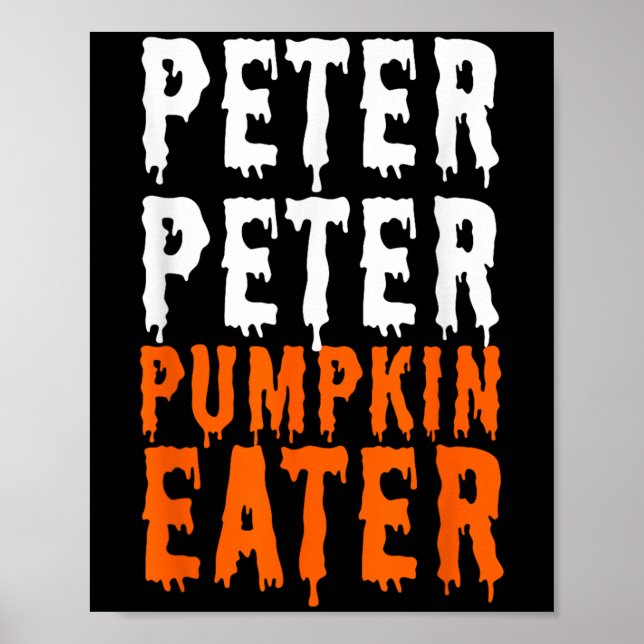 Peter Pumpkin Eater Halloween Costume Couple Men Poster (Vorne)