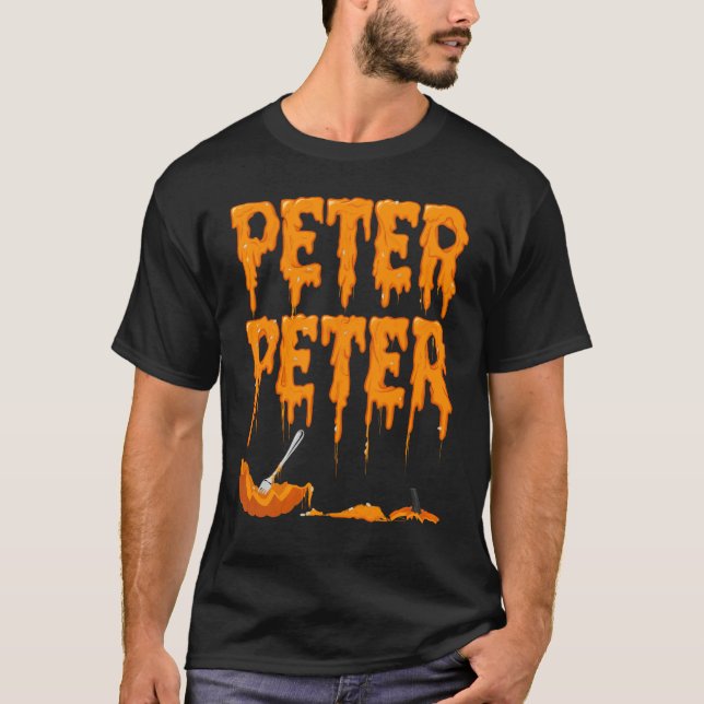 Peter Pumpkin Eater Halloween T-Shirt (Vorderseite)