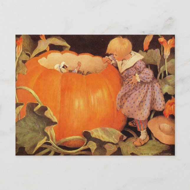 Peter, Pumpkin-Eater Kinderzimmer Rhyme Postcard Postkarte (Vorderseite)