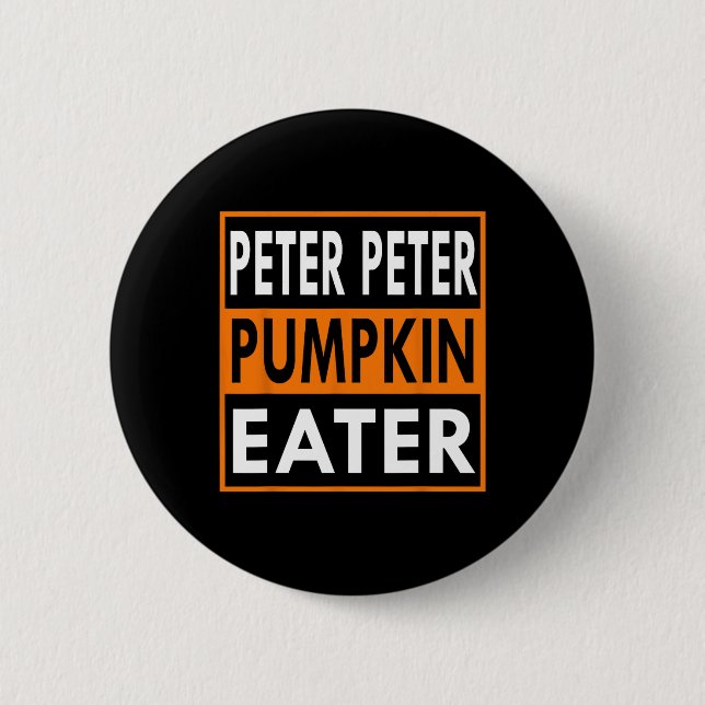 Peter Pumpkin Eater Kostüm für Paare - Match Button (Vorderseite)