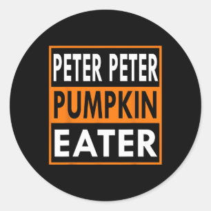 Peter Pumpkin Eater Kostüm für Paare - Match Runder Aufkleber