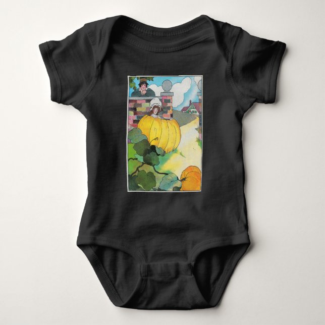 Peter Pumpkin-Eater Mother Goose Kinderzimmer Rhym Baby Strampler (Vorderseite)