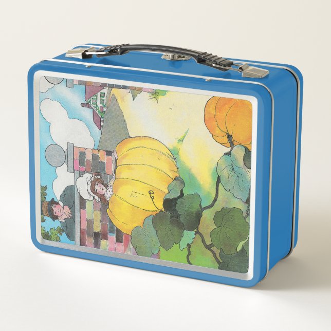 Peter Pumpkin-Eater Mother Goose Kinderzimmer Rhym Metall Brotdose (Rückseite)