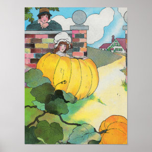 Peter Pumpkin-Eater Mother Goose Kinderzimmer Rhym Poster
