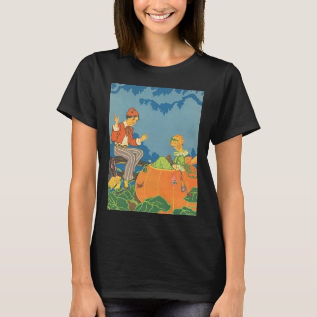 Peter Pumpkin Eater, Vintages Kinderzimmer Rhyme T-Shirt (Vorderseite)