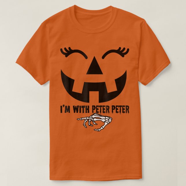 Peter Pumpkin Eater Wife Halloween Couple Costume  T-Shirt (Design vorne)