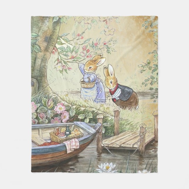 Peter Rabbit 11 Fleecedecke (Vorderseite)