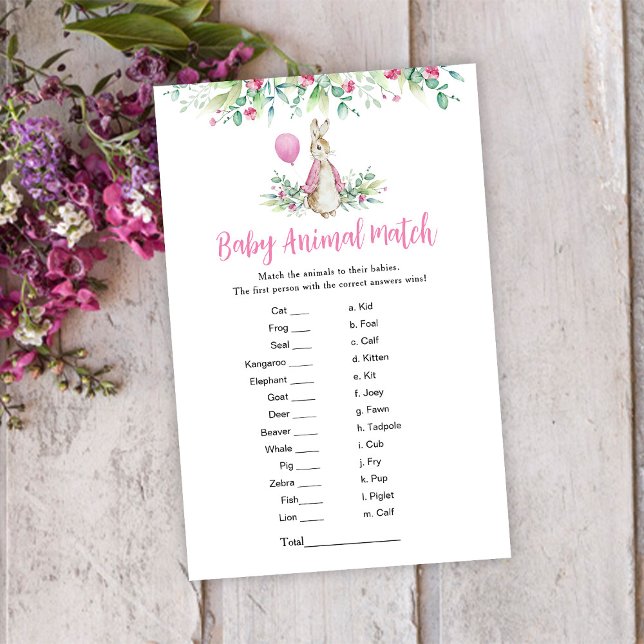 Peter Rabbit Baby Animal Match Game (Von Creator hochgeladen)