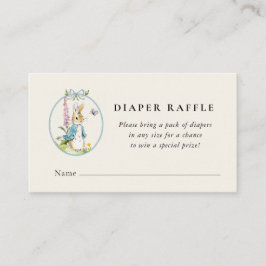 Peter Rabbit Baby Boy Dusche Wineller Raffle Begleitkarte