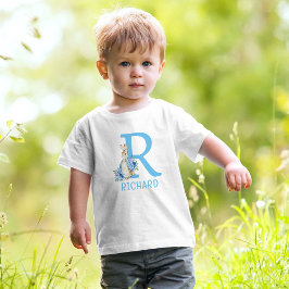 Peter Rabbit Baby Boy Monogram Name Baby T - Shirt