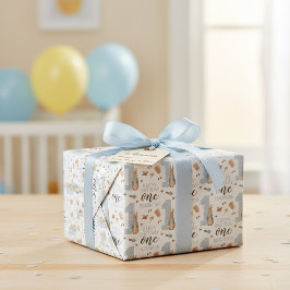 Peter Rabbit | Baby Boy's First Birthday Geschenkpapier