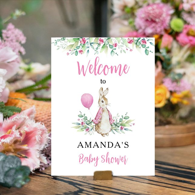 Peter Rabbit Baby Dusche Willkommen Poster (Von Creator hochgeladen)