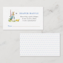 Peter Rabbit Baby Dusche Windeln Raffle Begleitkarte