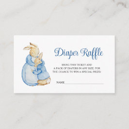 Peter Rabbit Baby Duwer Diaper Raffle Begleitkarte