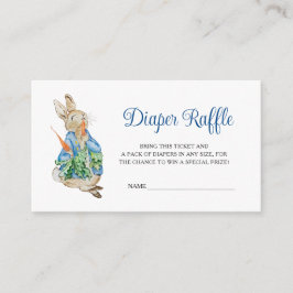 Peter Rabbit Baby Duwer Diaper Raffle Begleitkarte