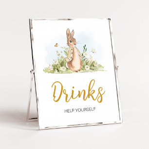 Peter Rabbit Baby Duwer Drinks Poster
