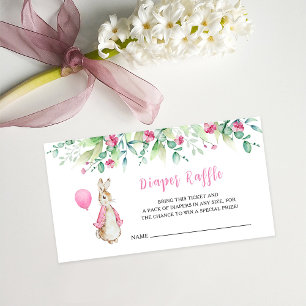 Peter Rabbit Baby Duwer Windschutzscheibe Beilage  Begleitkarte