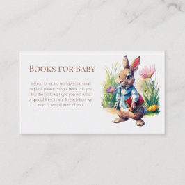 Peter Rabbit Baby Shower Books für Baby Begleitkarte