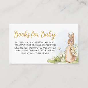 Peter Rabbit Baby Shower Books für Baby Begleitkarte