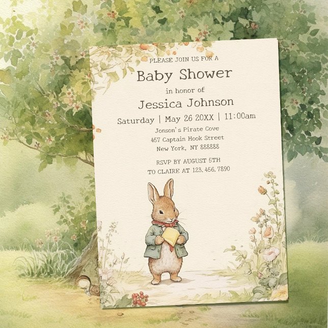 Peter Rabbit Baby Shower Einladung (Von Creator hochgeladen)