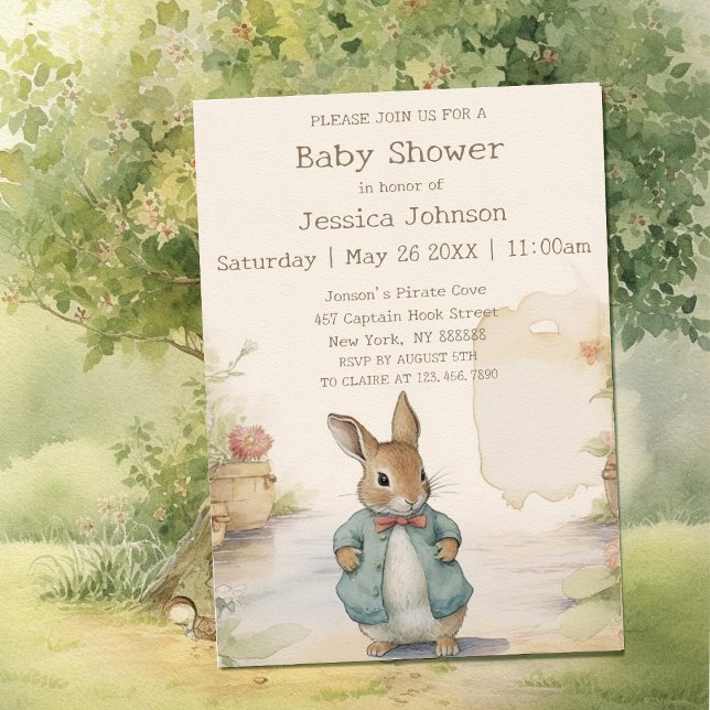 Peter Rabbit Baby Shower Einladung (Von Creator hochgeladen)