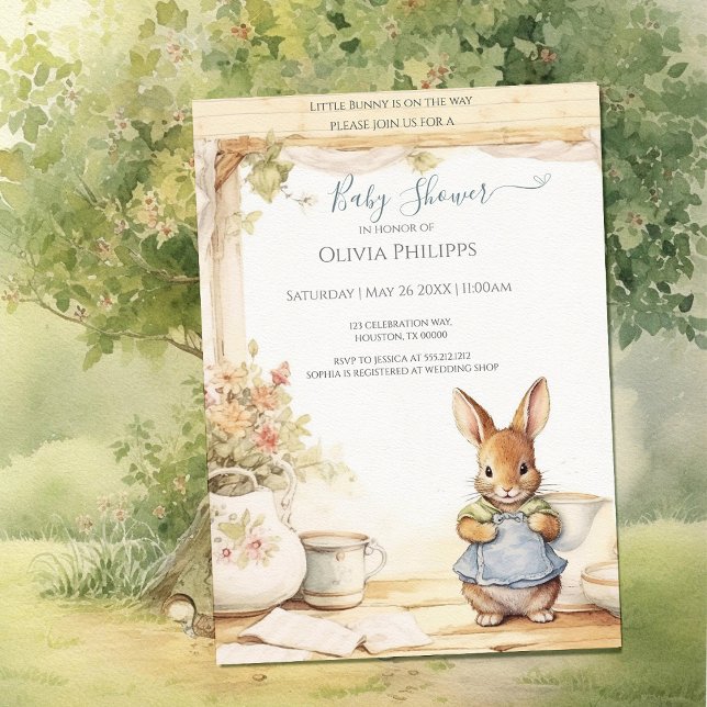 Peter Rabbit Baby Shower Einladung (Von Creator hochgeladen)