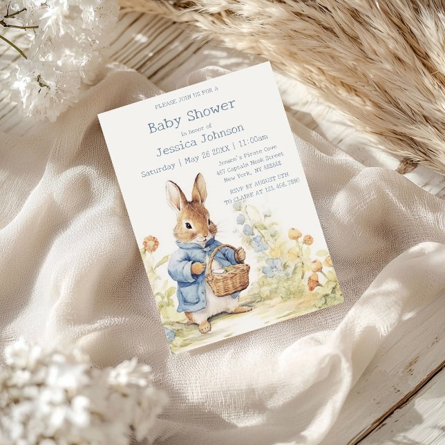 Peter Rabbit Baby Shower Einladung (Von Creator hochgeladen)