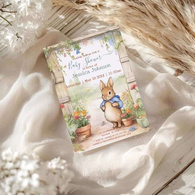 Peter Rabbit Baby Shower Einladung (Von Creator hochgeladen)