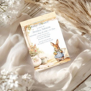 Peter Rabbit Baby Shower Einladung