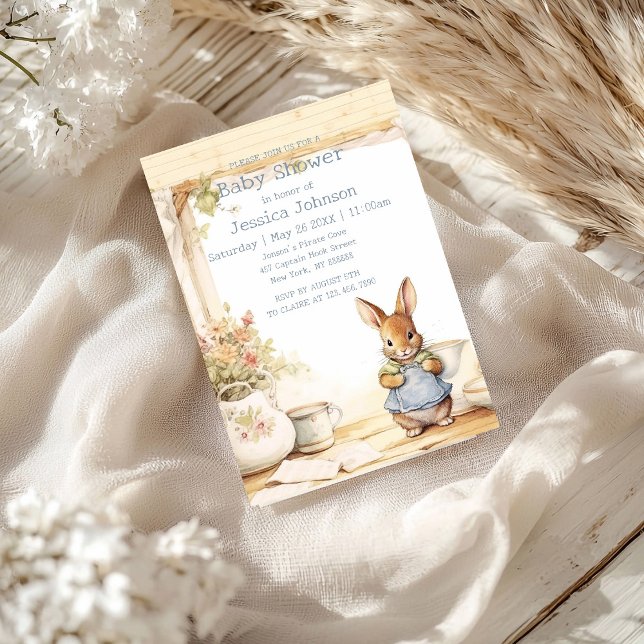 Peter Rabbit Baby Shower Einladung (Von Creator hochgeladen)