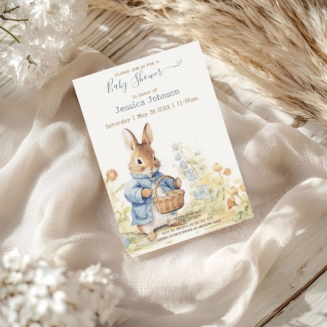 Peter Rabbit Baby Shower Einladung (Von Creator hochgeladen)