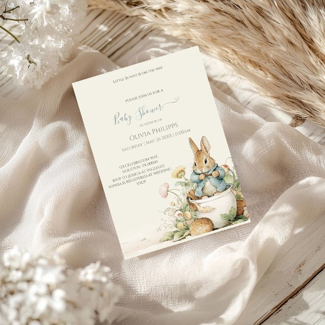 Peter Rabbit Baby Shower Einladung (Von Creator hochgeladen)