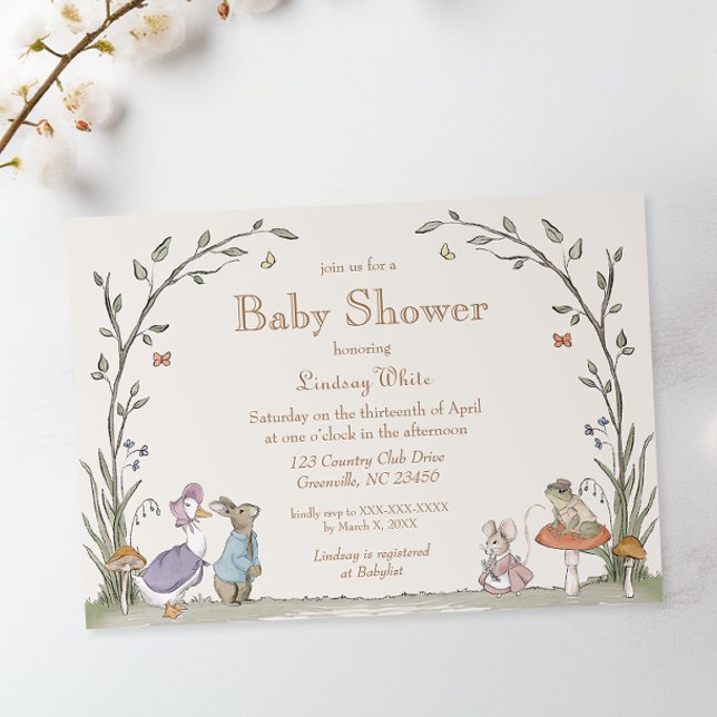 Peter Rabbit Baby Shower Einladung (Von Creator hochgeladen)