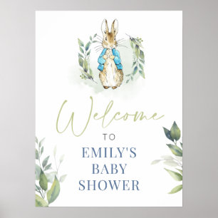 Peter Rabbit Baby Shower Einladung Poster