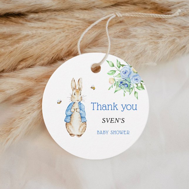 Peter Rabbit Baby Shower Geschenkanhänger (Von Creator hochgeladen)