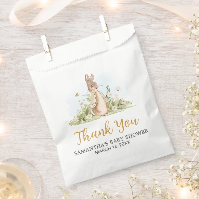 Peter Rabbit Baby Shower Geschenktütchen (Ausgeschnitten)